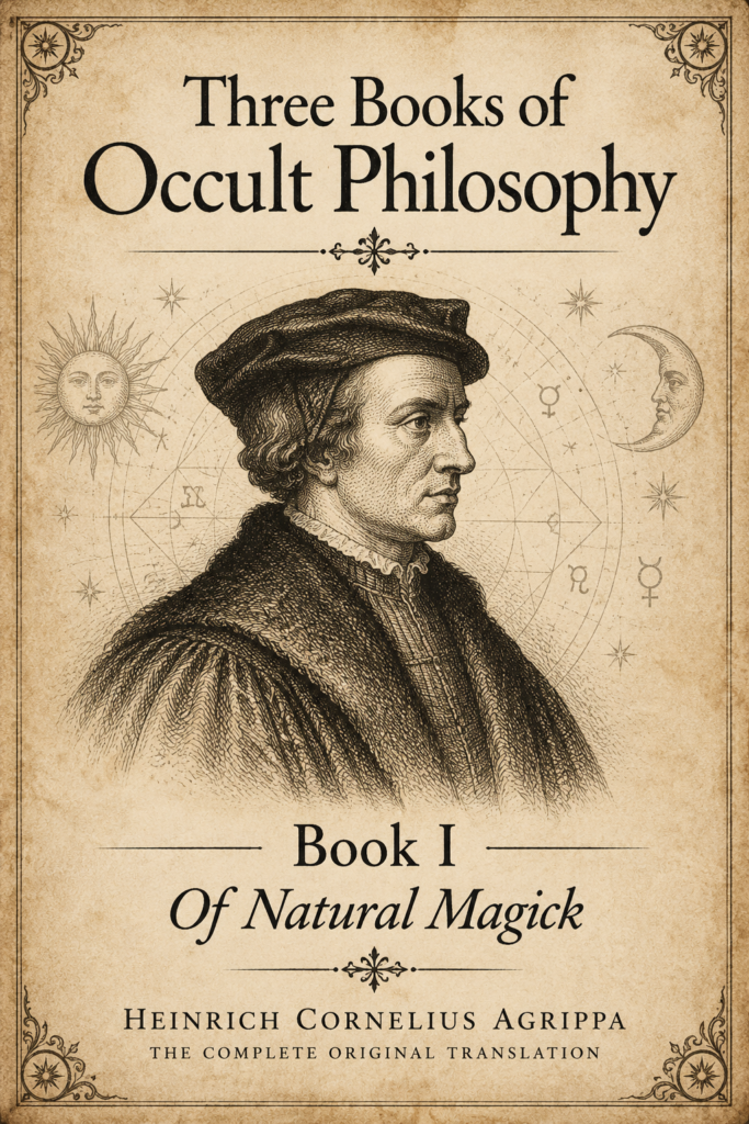 Three Books of Occult Philosophy Book I Natural Magic cover by Heinrich Cornelius Agrippa