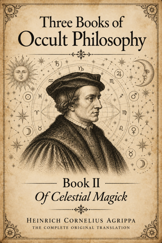 Three Books of Occult Philosophy Book II Celestial Magic cover by Heinrich Cornelius Agrippa